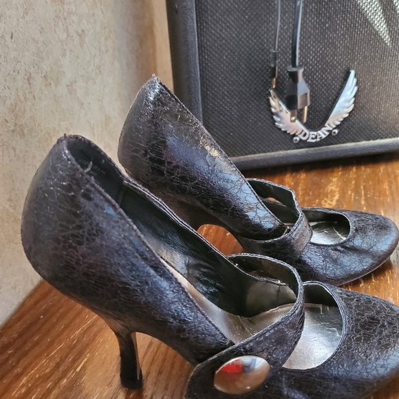 Steve Madden blk. Heels - Picture 6 of 7